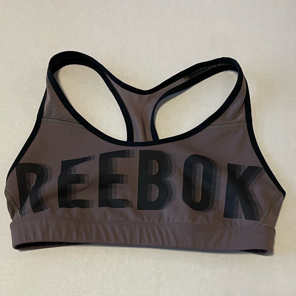 Reebok Sports Bra Dark Gray Large